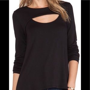 BCBGMAXAZRIA Gennelle Cut Out Top